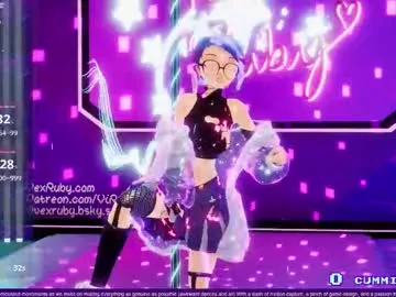 vexruby — VEX RUBY - Lewd motion capture at its finest! - Goal: Spankies! My dev will spank me with my giant dildo, Biggus Dickus! [150 tokens left] #cute #anime #cosplay #hentai #lewdtuber